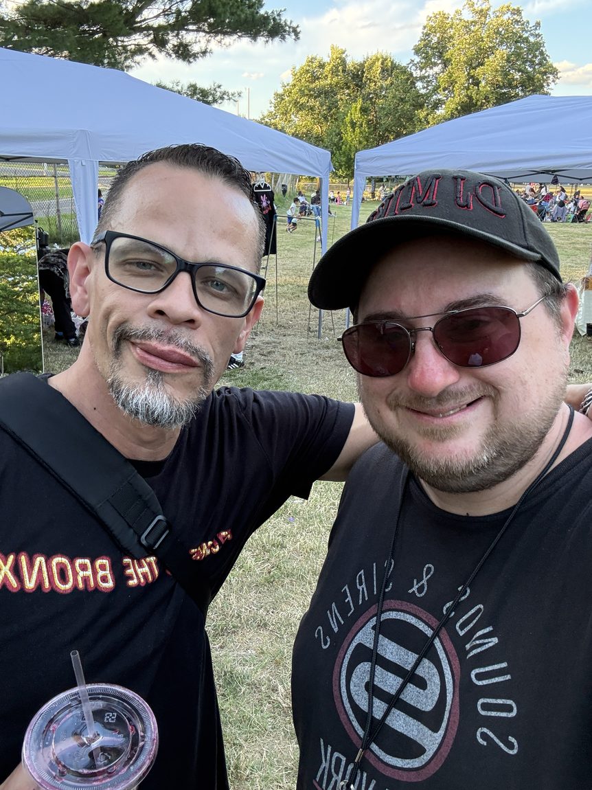 DJ Mike with DJ Sabrosura
