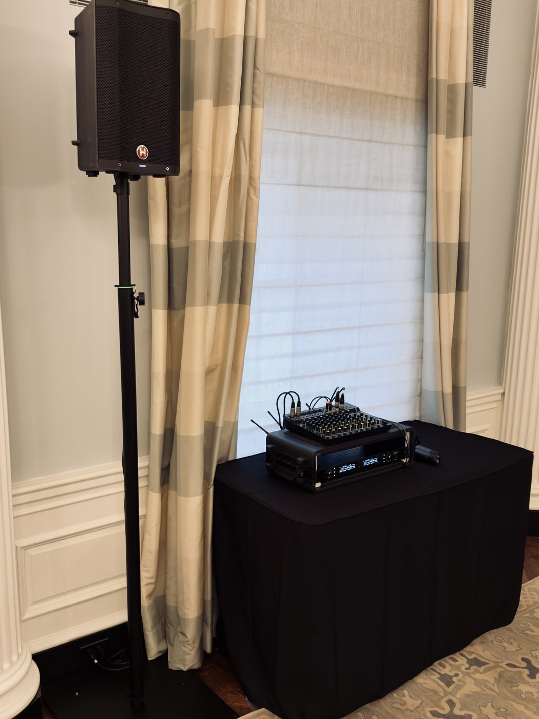 Corporate audio setup