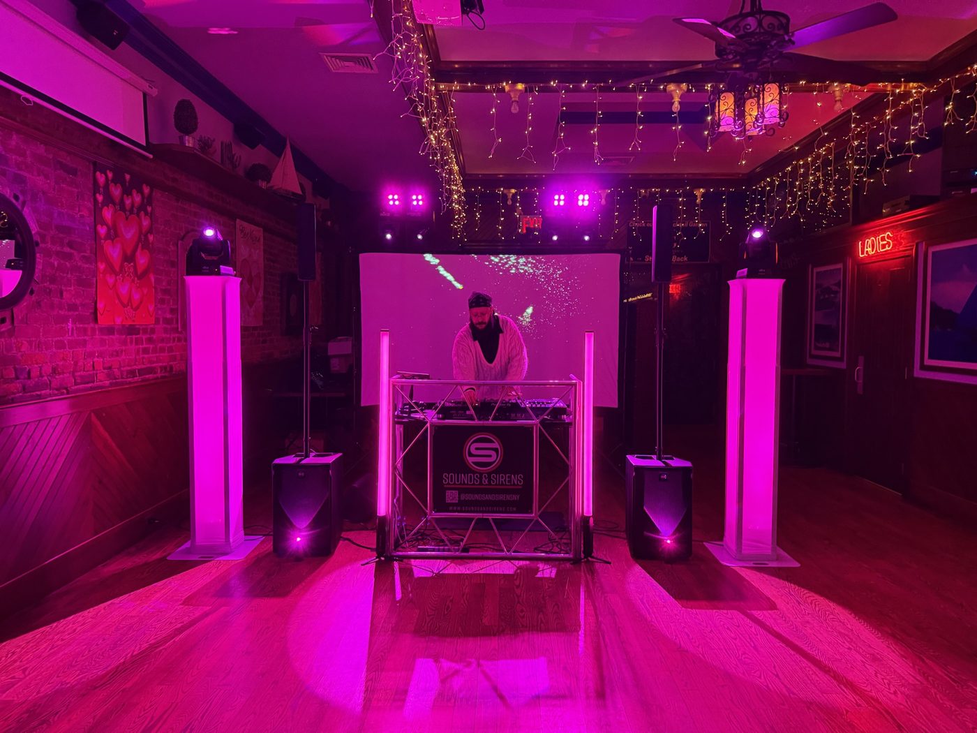 Full lighting and visuals setup