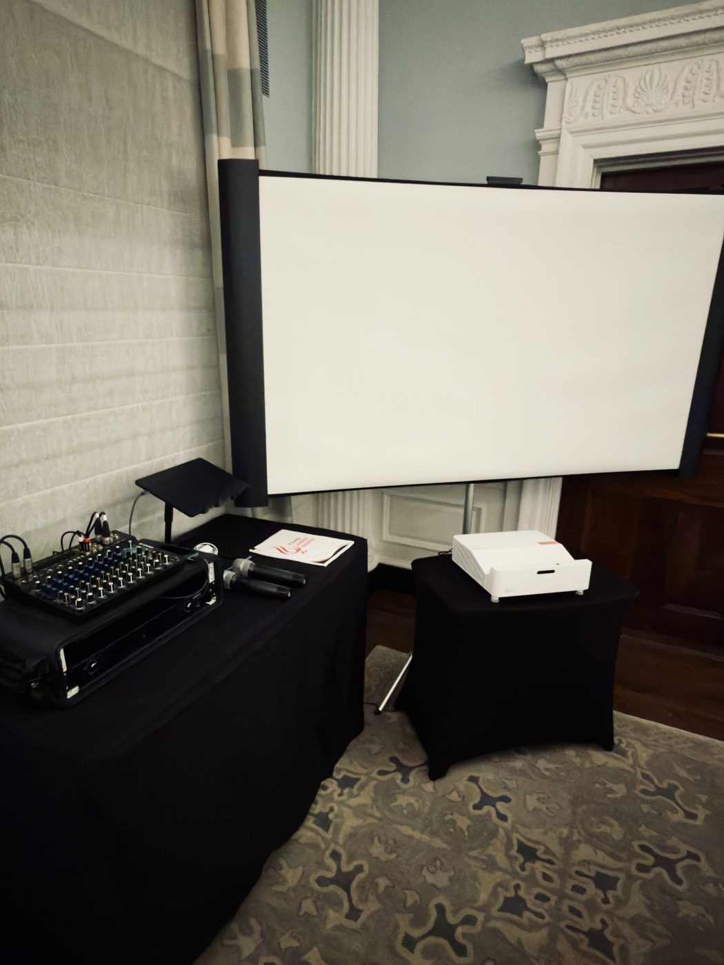 A/V and venue setup